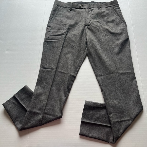 Gap Men’s Tailored Slim Fit Tweed Taupe Wool Blend Dress Pants Trousers 33 x 30 - Picture 15 of 16